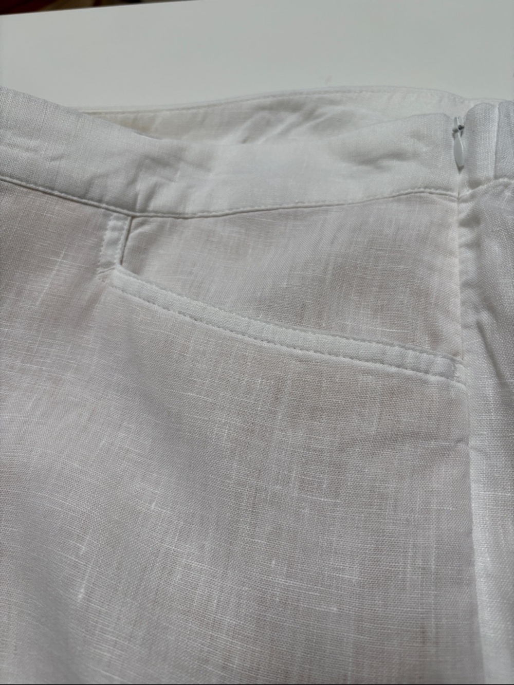 J. Jill White "Love Linen" Cropped Pants - Picture 4 of 5